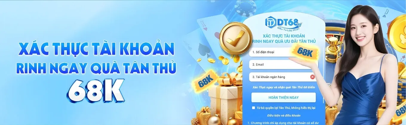 banner 8day - xác thực tài khoản rinh quà tân thủ 68K